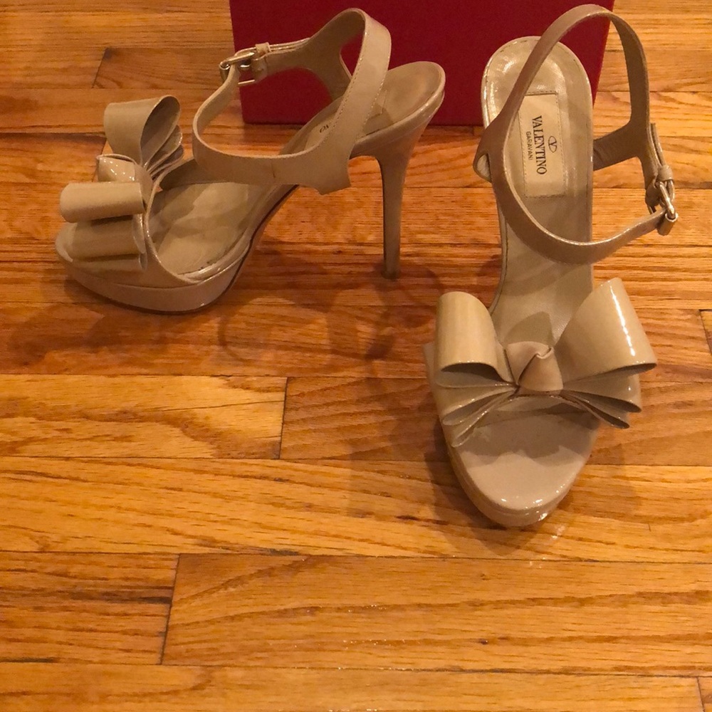 Valentino nude bow heels size 37 - Picture 6 of 8